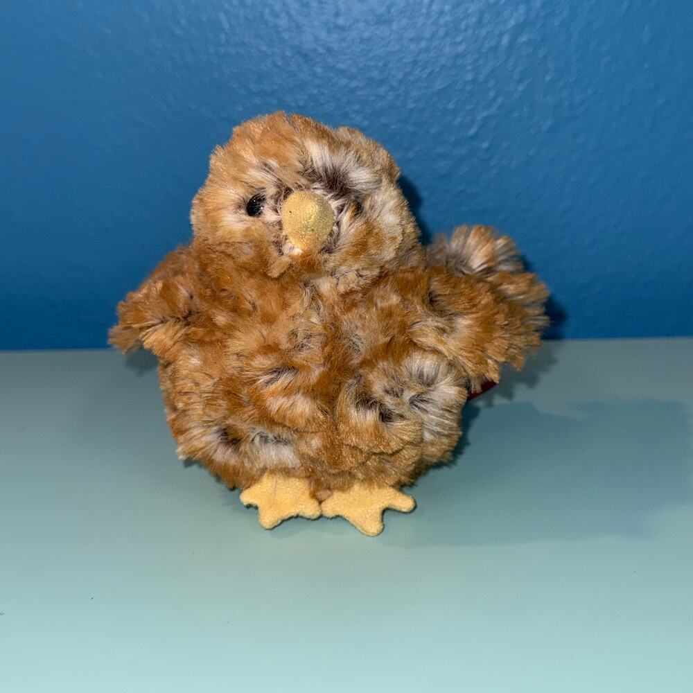 Douglas Cuddle Toys Brown Chick Plush Cottagecore Farmhouse Spring Decor Toy